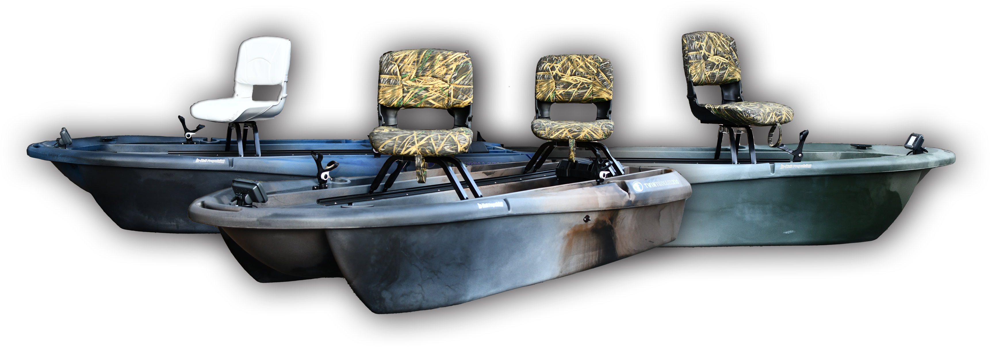 The Twin Troller X10 - Small Electric Fishing Boat - Shadow Series